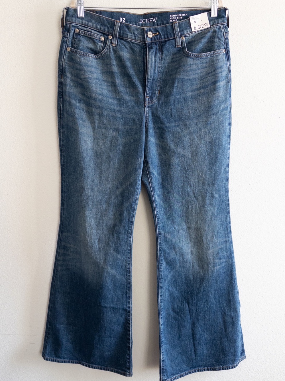 NWT J. Crew Vintage Flare High Rise Semi-Stretch Jeans size 32 #CN346